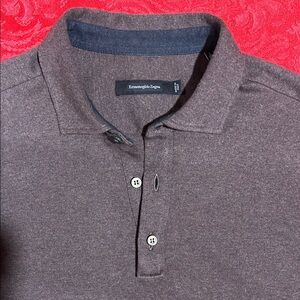 Ermenegildo Zegna Brown Polo Shirt